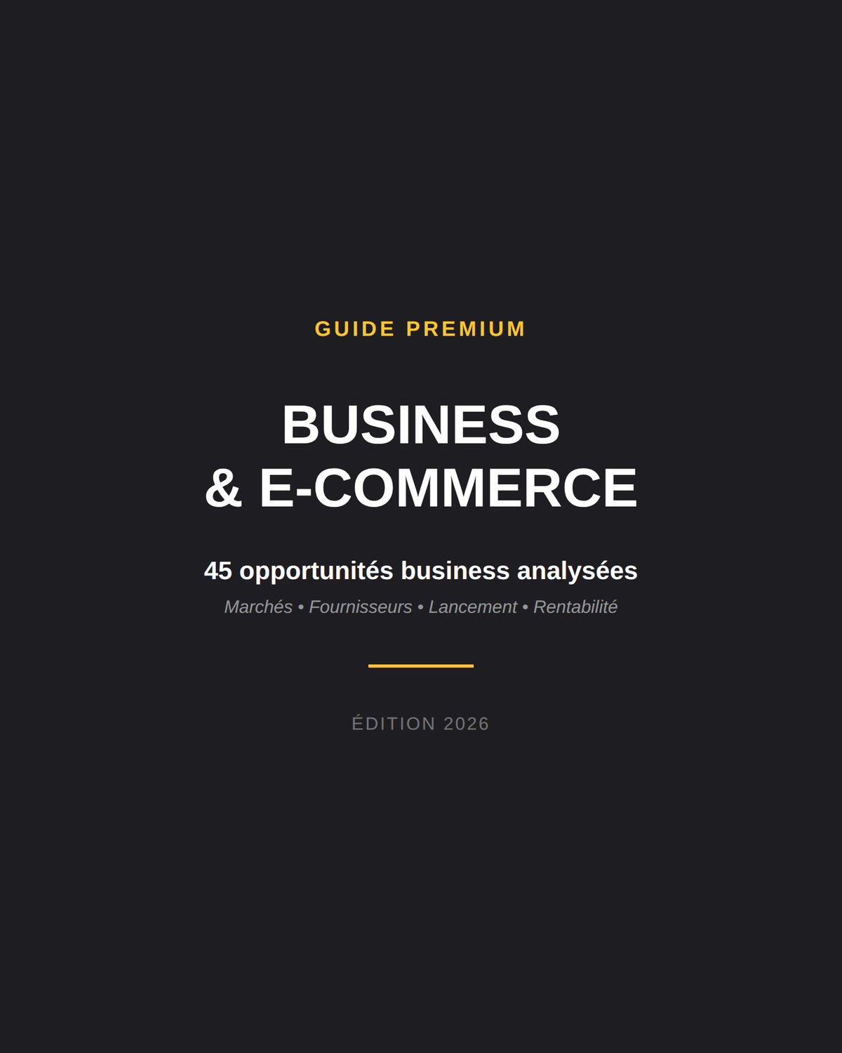 BUSINESS & E-COMMERCE